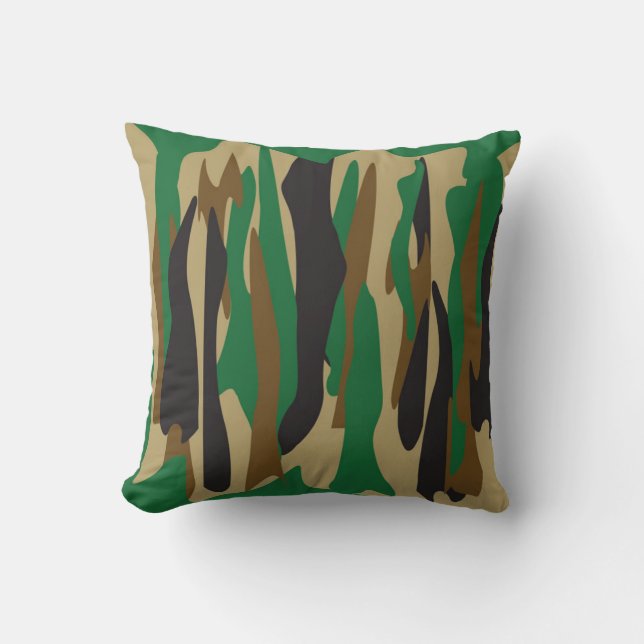 Abstract Pattern Throw Pillow (Front)