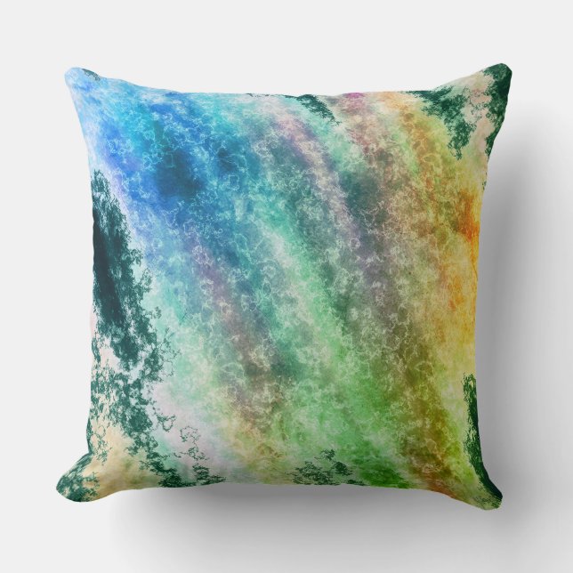 Abstract pattern throw pillow (Front)