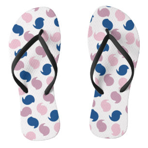 Abstract Pattern Tweaked Circle  Flip Flops