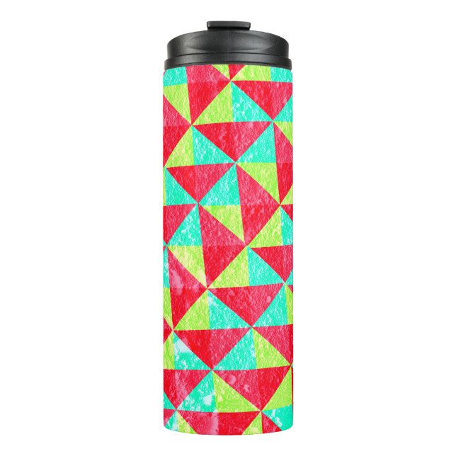 Abstract pattern wall texture backgroundabstract,  thermal tumbler (Front)