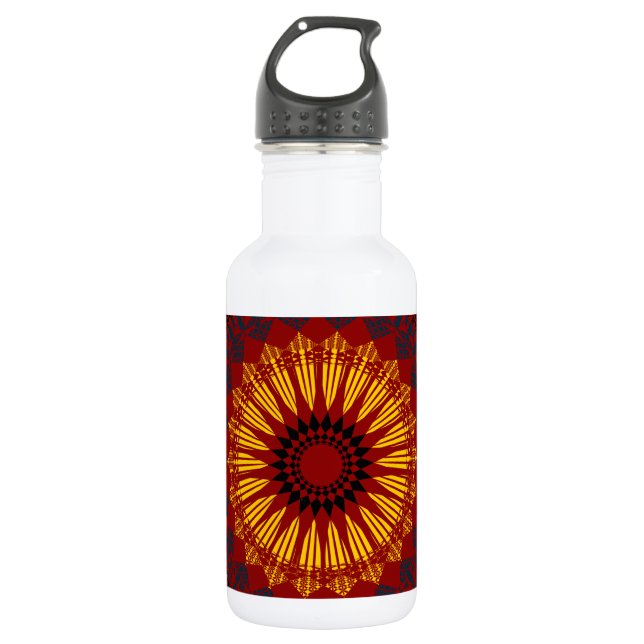 Abstract Pattern Water Bottle (Front)