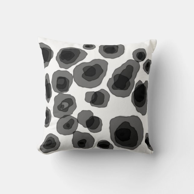 abstract pattern watercolor modern design pillow (Front)