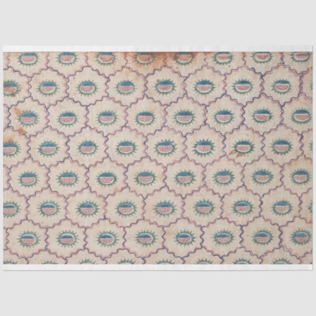 Abstract Pattern with Curved Lines and Dots Paper (Front)