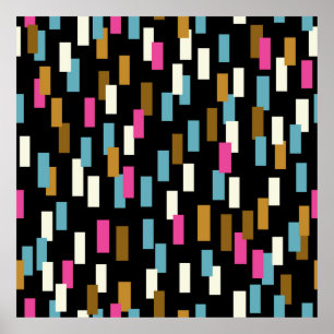 Abstract pattern with textured geometric shapes. a poster