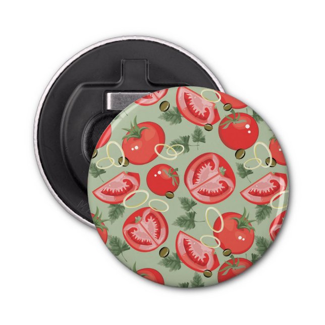Abstract pattern with tomato bottle opener (Front)