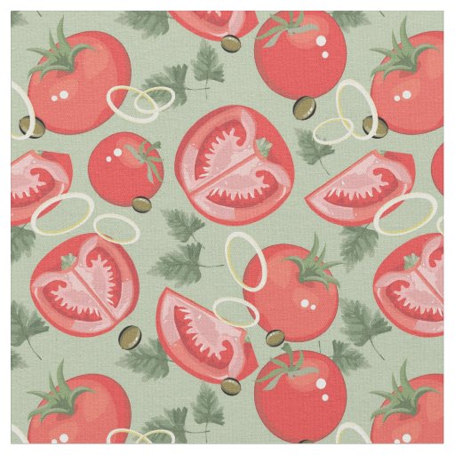 Abstract pattern with tomato fabric