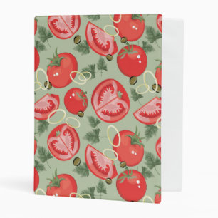 Abstract pattern with tomato mini binder
