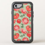Abstract pattern with tomato OtterBox defender iPhone SE/8/7 case