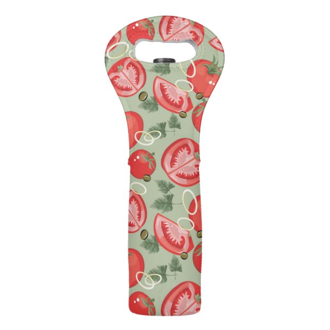 Abstract pattern with tomato wine bag (Front)