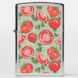 Abstract pattern with tomato zippo lighter