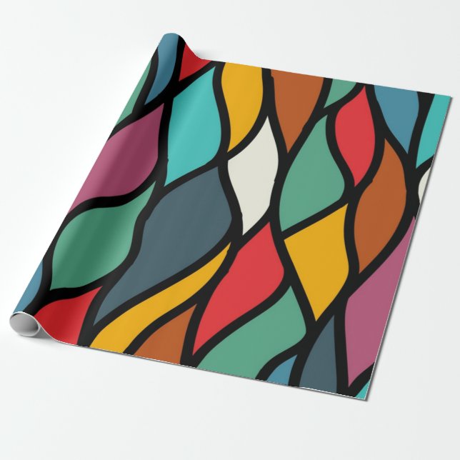 Abstract pattern wrapping paper (Unrolled)