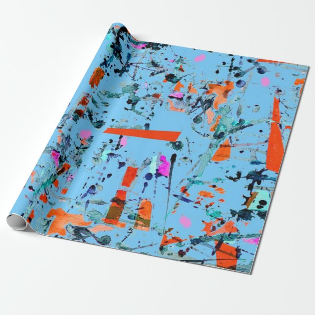 Abstract pattern wrapping paper (Unrolled)