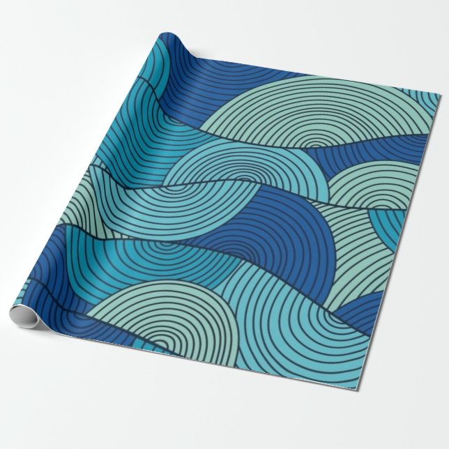 Abstract pattern wrapping paper (Unrolled)