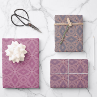 Abstract pattern wrapping paper sheets