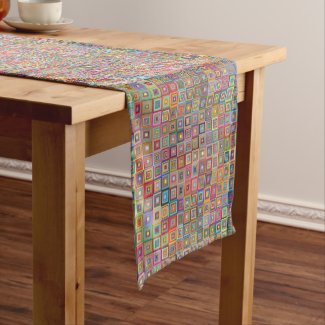 Abstract Patterned Table Runner