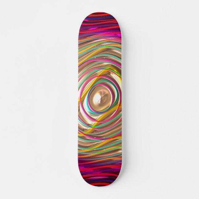 Abstract Patterns 53A-B Options Skateboard Deck (Front)