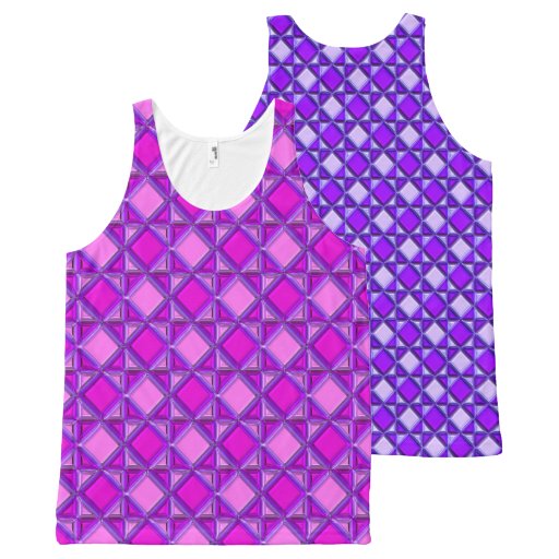Abstract Patterns 5A-5B Options All-Over Print Tank Top | Zazzle