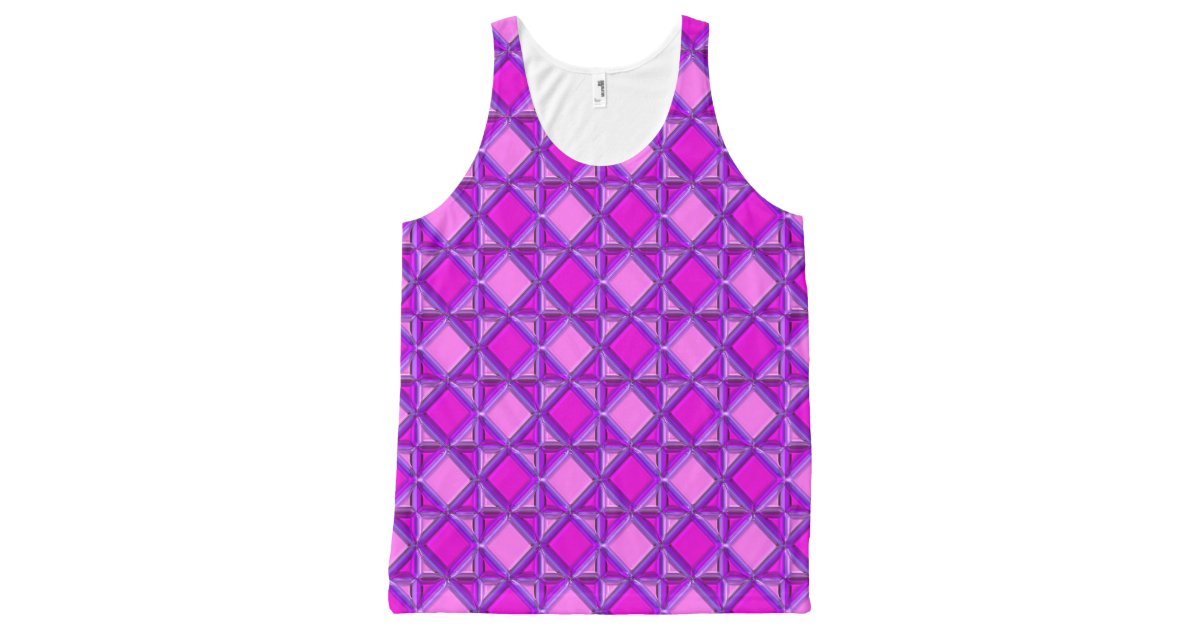 Abstract Patterns 5A-5B Options All-Over Print Tank Top | Zazzle