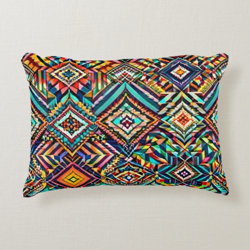 Abstract Patterns Accent Pillow