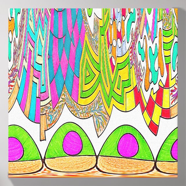 Abstract Patterns and Hills Canvas Photo Tile (Front Set)
