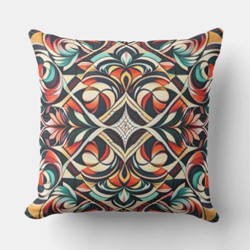 Abstract Patterns Outdoor Pillow