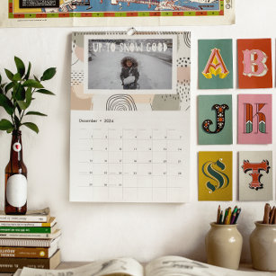 Abstract Patterns & Overlays   Photo Personalized Calendar