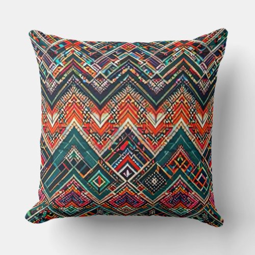 Abstract Patterns Throw Pillow