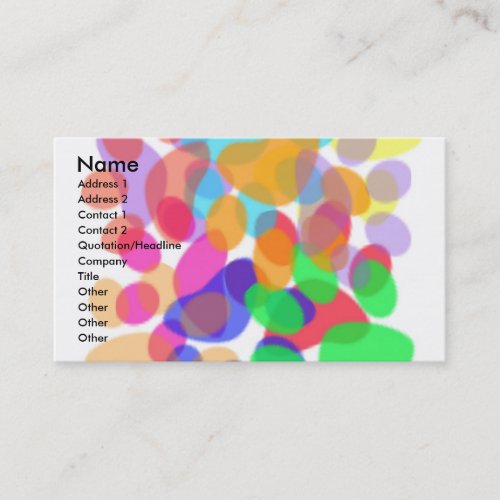 Abstract Paw Prints Business/Profile Card Business Card Templates