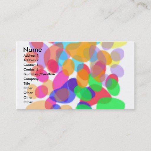 Customizable Abstract Paw Prints Business/Profile Card Business Card Templates