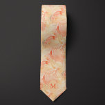 Abstract Peach and Sand Foliage Neck Tie<br><div class="desc">Make a statement with our Abstract Peach and Sand Foliage Neck Tie. The unique combination of peach and sand,  along with the abstract foliage pattern,  creates a distinctive and stylish appearance.</div>