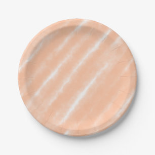Abstract Peach Fuzz Watercolor Modern Minimalist  Paper Plates