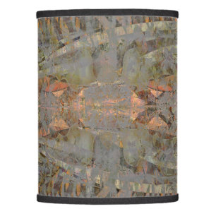 Abstract Peach Glow Lamp Shade