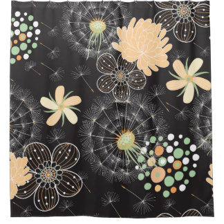 Black And Peach Shower Curtains | Zazzle Black And Peach Shower Curtains | Zazzle