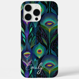 Abstract Peacock Feather Pattern  iPhone 16 Pro Max Case