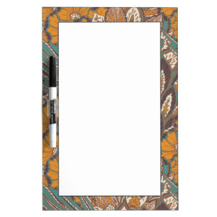 Abstract Peacock Feather Pattern Dry Erase Board
