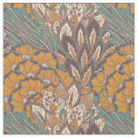 Abstract Peacock Feather Pattern Fabric