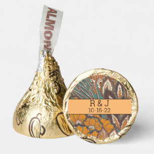 Abstract Peacock Feather Pattern Hershey®'s Kisses®