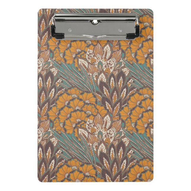 Abstract Peacock Feather Pattern Mini Clipboard (Front)
