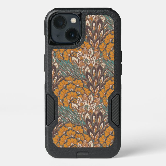 Abstract Peacock Feather Pattern Otterbox iPhone Case (Back)