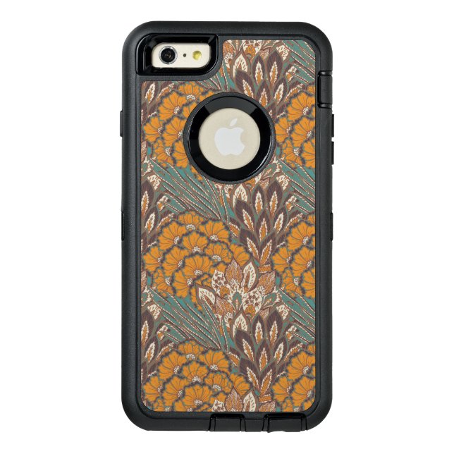 Abstract Peacock Feather Pattern Otterbox iPhone Case (Back)