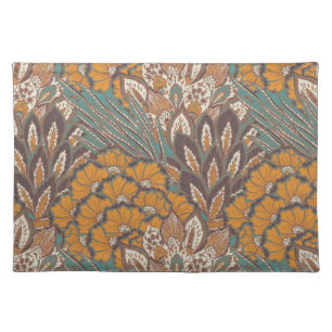 Abstract Peacock Feather Pattern Placemat