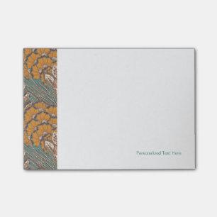 Abstract Peacock Feather Pattern Post-it Notes