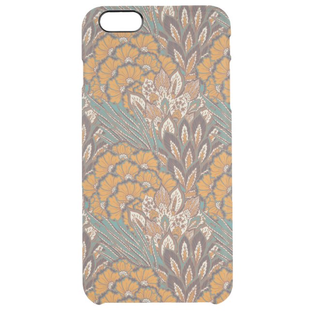 Abstract Peacock Feather Pattern Uncommon iPhone Case (Back)