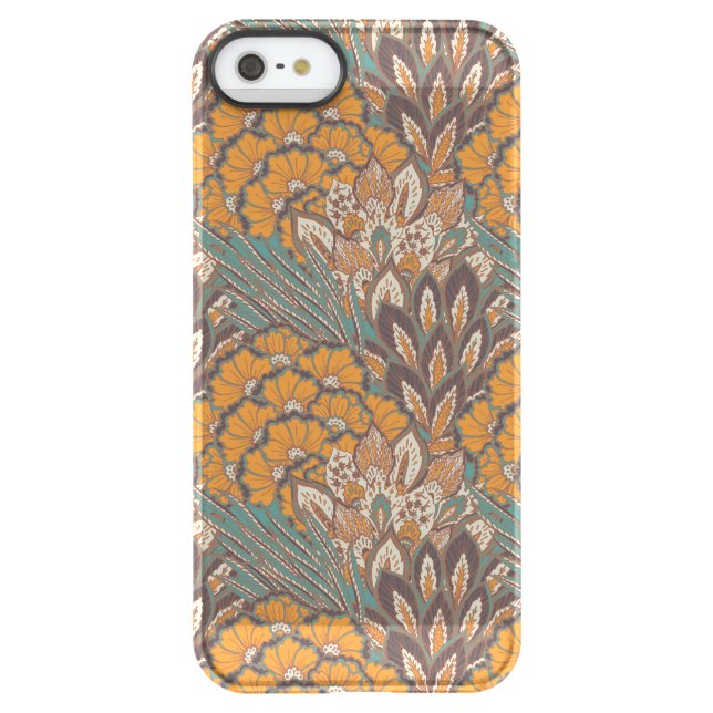 Abstract Peacock Feather Pattern Uncommon iPhone Case (Back)