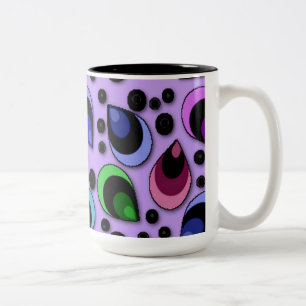 Abstract Peacock Feathers Pattern Mug