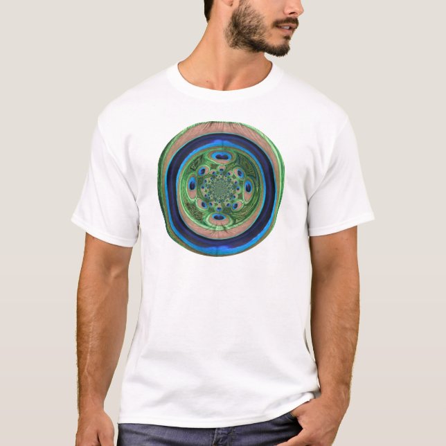 Abstract Peacock Mens T-Shirt (Front)