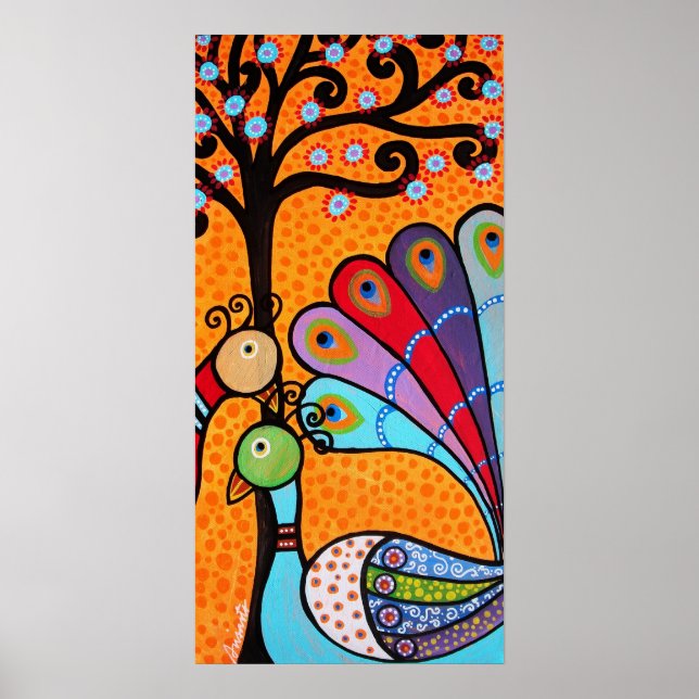 ABSTRACT PEACOCK POSTER (Front)