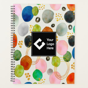 Abstract Pebble Gold Glitter Art Planner