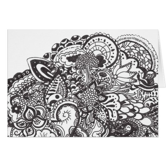 Abstract pen and ink doodle cards (Front Horizontal)