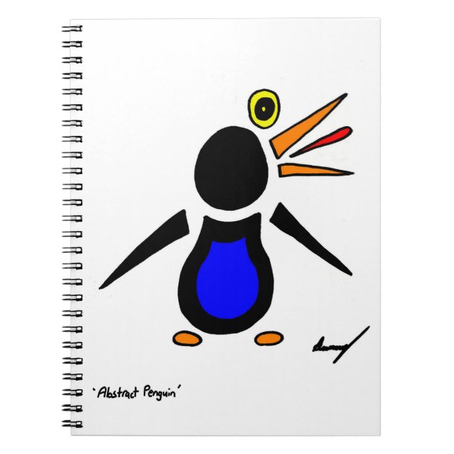 Abstract Penguin Notebook (Front)